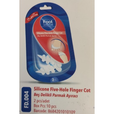 DOCTOR FOOT BEŞ DELİKLİ PARMAK AYIRACI  FD 0004 DOCTOR FOOT BEŞ DELİKLİ PARMAK AYIRACI  FD 0004