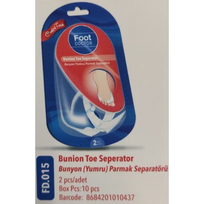 DOCTOR FOOT BUNYON (YUMRU)PARMAK SEPARATÖRÜ 2Lİ PK.İÇİ  FD 0015 DOCTOR FOOT BUNYON (YUMRU)PARMAK SEPARATÖRÜ 2Lİ PK.İÇİ  FD 0015