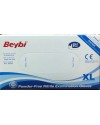 BEYBİ NİTRİL PUDRASIZ MUAYENE ELDİVEN 100 LÜ X-L LARGE EKSTRA BÜYÜK BOY