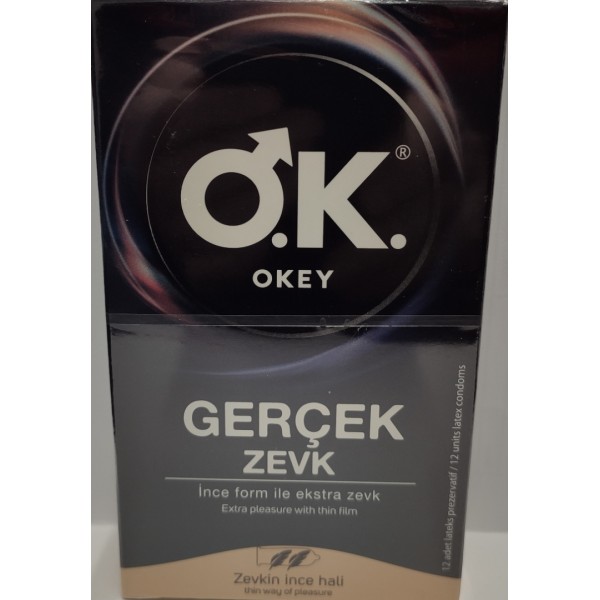 OKEY PREZERVATİF  GERÇEK ZEVK  12Lİ 