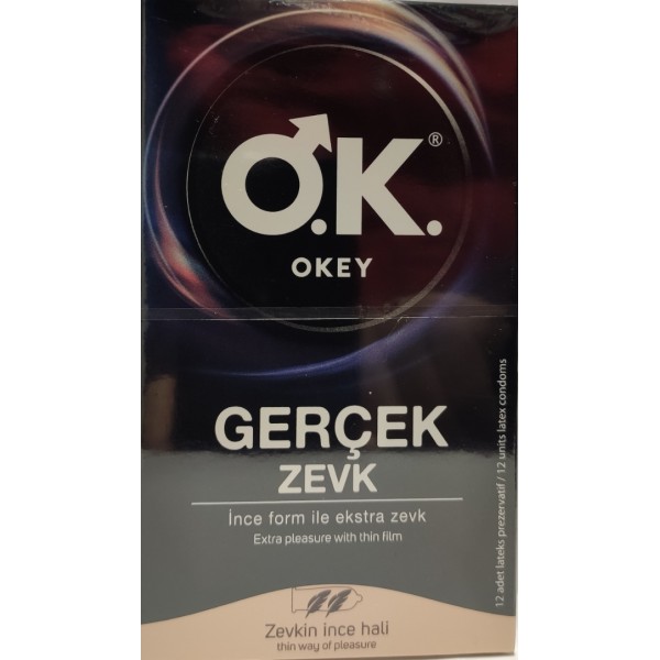 OKEY PREZERVATİF  GERÇEK ZEVK  12Lİ 