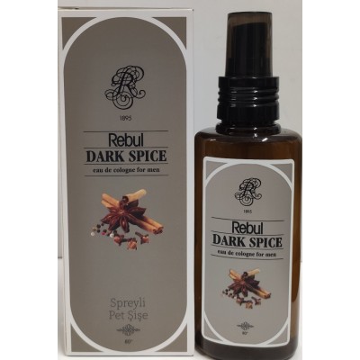 REBUL DARK SPICE KOLANYA PET SPREYLİ ŞİŞE 125ML REBUL DARK SPICE KOLANYA PET SPREYLİ ŞİŞE 125ML