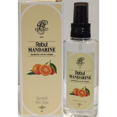 REBUL MANDARINE KOLANYA PET SPREYLİ ŞİŞE 125ML REBUL MANDARINE KOLANYA PET SPREYLİ ŞİŞE 125ML