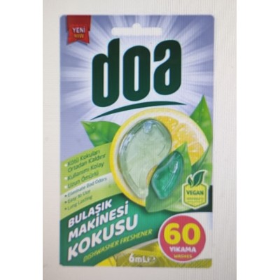 DOA BULAŞIK MAKİNESİ KOKUSU 60 YIKAMA 6ML LİMON DOA BULAŞIK MAKİNESİ KOKUSU 60 YIKAMA 6ML LİMON