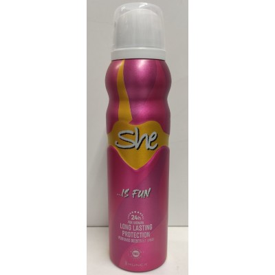 SHE IS FUN DEODORANT 150ML SHE IS FUN DEODORANT 150ML