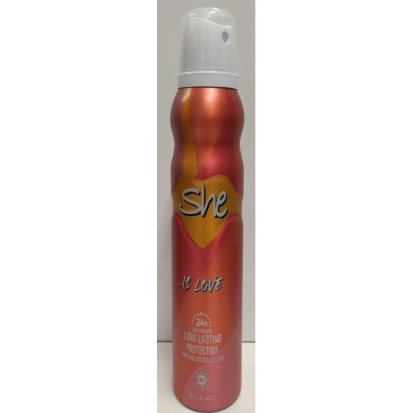 SHE IS LOVE DEODORANT 150ML