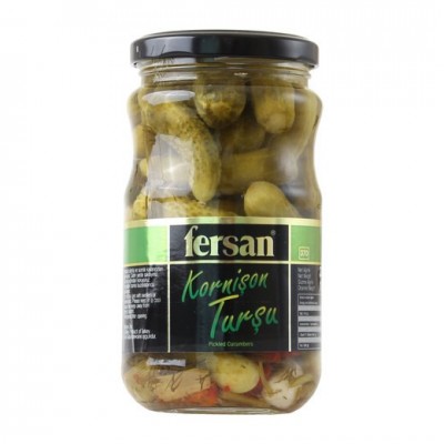 FERSAN KORNİŞON TURŞU CAM KAVANOZ 670GR