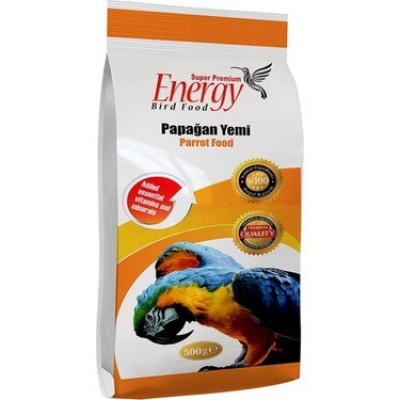 ENERGY PREMIUM PAPAĞAN KUŞU YEMİ 500GR ENERGY PREMIUM PAPAĞAN KUŞU YEMİ 500GR