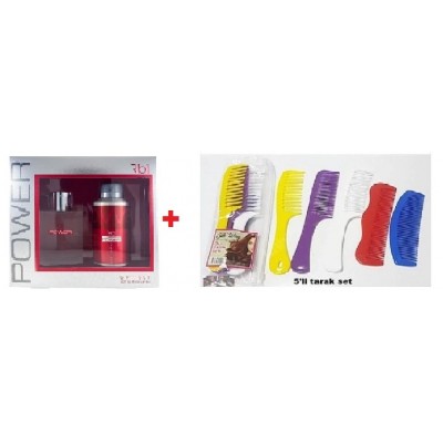 REBUL RBL POWER GİFT SET EDT PARFÜM 90ML+DEO  150ML+ 5Lİ TARAK SETİ REBUL RBL POWER GİFT SET EDT PARFÜM 90ML+DEO  150ML+ 5Lİ TARAK SETİ
