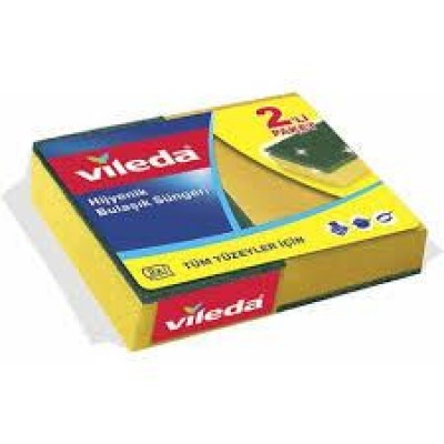 VİLEDA KLASİK YEŞİL SÜNGER DÜZ 1+1   VİLEDA KLASİK YEŞİL SÜNGER DÜZ 1+1