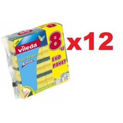 VİLEDA KLASİK YEŞİL SÜNGER OLUKLU 8 Lİ    VİLEDA KLASİK YEŞİL SÜNGER OLUKLU 8 Lİ