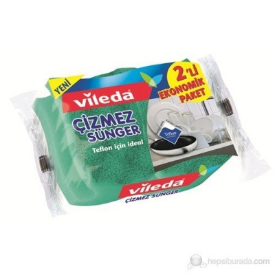 VİLEDA ULTRA ÇİZMEZ SÜNGER 2Lİ OLUKLU   VİLEDA ULTRA ÇİZMEZ SÜNGER 2Lİ OLUKLU