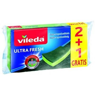 VİLEDA ULTRA FRESH SÜNGER DÜZ  2+1 Lİ  VİLEDA ULTRA FRESH SÜNGER DÜZ  2+1 Lİ