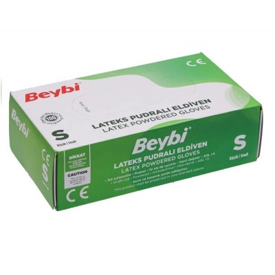 BEYBİ PUDRALI LATEX ELDİVEN 100 LÜ S SMALL KÜÇÜK BEYBİ PUDRALI LATEX ELDİVEN 100 LÜ S SMALL KÜÇÜK