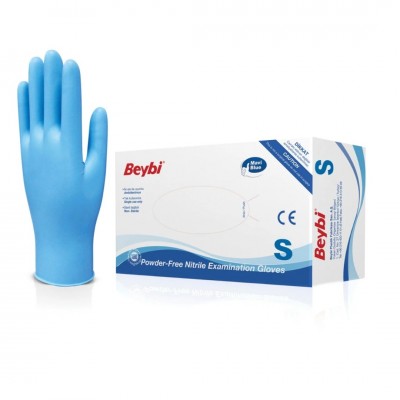 BEYBİ NİTRİL PUDRASIZ MUAYENE ELDİVEN 100 LÜ S SMALL KÜÇÜK  BOY BEYBİ NİTRİL PUDRASIZ MUAYENE ELDİVEN 100 LÜ S SMALL KÜÇÜK  BOY