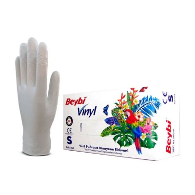 BEYBİ VİNİL PUDRASIZ MUAYENE ELDİVEN 100 LÜ S SMALL KÜÇÜK  BOY BEYBİ VİNİL PUDRASIZ MUAYENE ELDİVEN 100 LÜ S SMALL KÜÇÜK  BOY