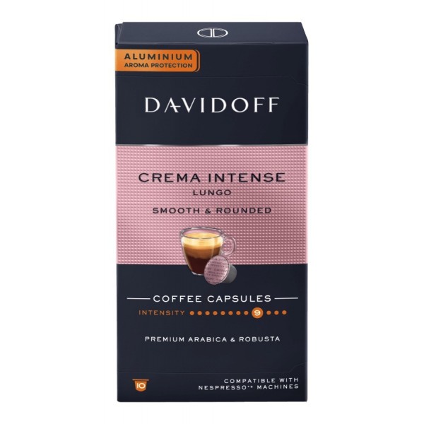 DAVIDOFF KAPSÜL CREMA INTENSE LUNGO SMOOTH & ROUNDED  5,5GR 10LU