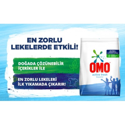 OMO MATİK BEYAZLAR ACTIVE FRESH 5,5KG 36 YIKAMA OMO MATİK BEYAZLAR ACTIVE FRESH 5,5KG 36 YIKAMA