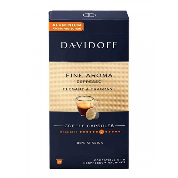 DAVIDOFF KAPSÜL KAHVE ESPRESSO FINE AROMA ELEGANT & FRAGRANT 5,5GR 10LU