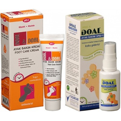 DOAL AYAK BAKIM KREMİ 60GR + AYAK BAKIM SPREY 30ML İKİLİ AYAK BAKIM SETİ DOAL AYAK BAKIM KREMİ 60GR + AYAK BAKIM SPREY 30ML İKİLİ AYAK BAKIM SETİ