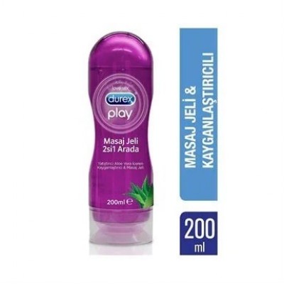 DUREX MASAJ JELİ & KAYGANLAŞTIRICI 2'Sİ 1 ARADA RAHATLATICI 200ML ALEO VERA DUREX MASAJ JELİ & KAYGANLAŞTIRICI 2'Sİ 1 ARADA RAHATLATICI 200ML ALEO VERA