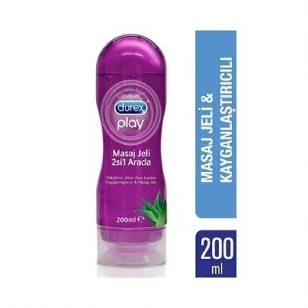 DUREX MASAJ JELİ & KAYGANLAŞTIRICI 2'Sİ 1 ARADA RAHATLATICI 200ML ALEO VERA