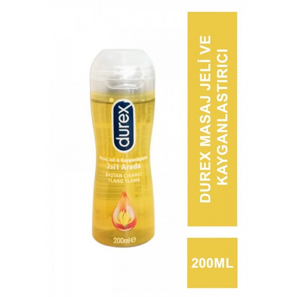 DUREX MASAJ JELİ & KAYGANLAŞTIRICI 2'Sİ 1 ARADA  BAŞTAN ÇIKARICI 200ML YLANG YLANG