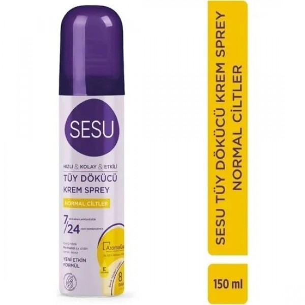 SESU TÜY DÖKÜCÜ KREM SPREY 150ML NORMAL CİLTLER 