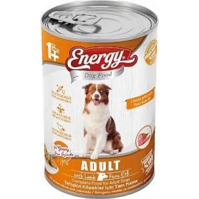 ENERGY KONSERVE MAMASI YETİŞKİN KÖPEK 415 GR PARÇA KUZU ETLİ ENERGY KONSERVE MAMASI YETİŞKİN KÖPEK 415 GR PARÇA KUZU ETLİ