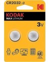 KODAK MAX LITHIUM BUTTON CELL 3V 2Lİ BLİSTER CR 2032