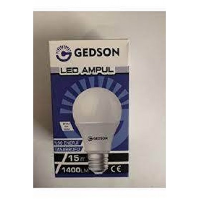 GEDSON LED AMPUL E 27 1400L 15W 6500K BEYAZ IŞIK GEDSON LED AMPUL E 27 1400L 15W 6500K BEYAZ IŞIK