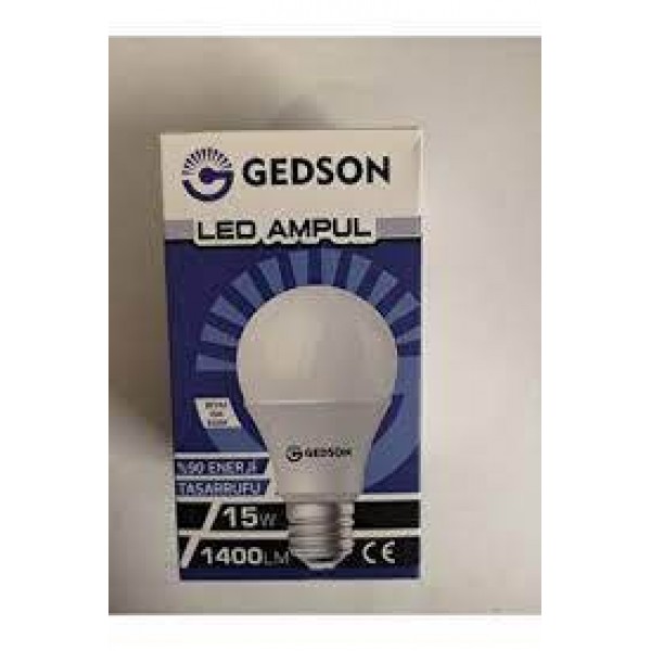 GEDSON LED AMPUL E 27 1400L 15W 6500K BEYAZ IŞIK