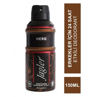 JAGLER PERFUMED DEODORANT HERO 150ML ERKEK JAGLER PERFUMED DEODORANT HERO 150ML ERKEK