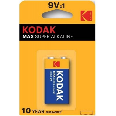KODAK MAX SUPER ALKALINE PİL 9 V BLİSTER KODAK MAX SUPER ALKALINE PİL 9 V BLİSTER