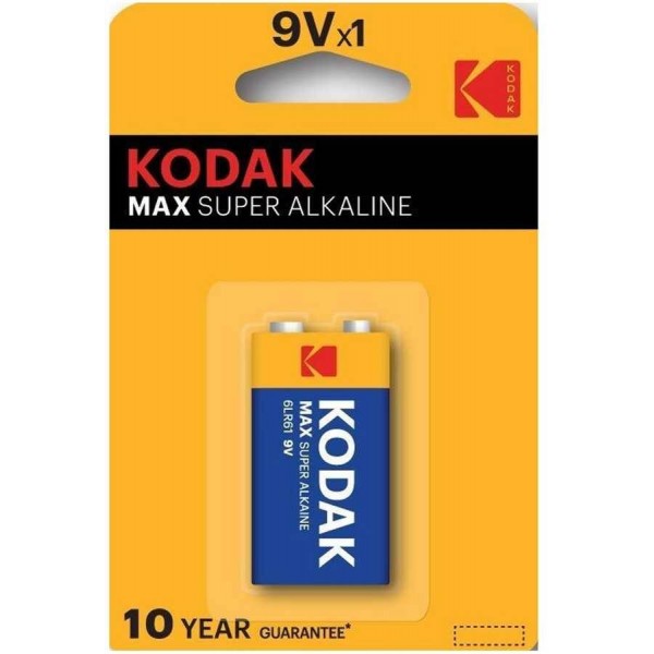 KODAK MAX SUPER ALKALINE PİL 9 V BLİSTER