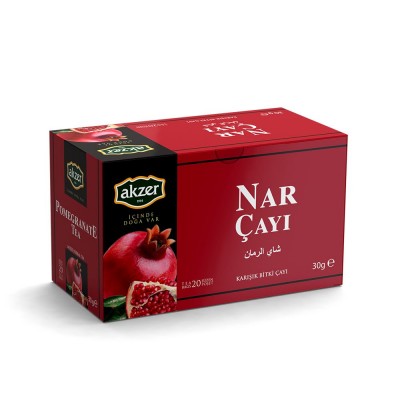 AKZER BİTKİ ÇAYI NAR 20Lİ 1,5G*20: 30GR AKZER BİTKİ ÇAYI NAR 20Lİ 1,5G*20: 30GR