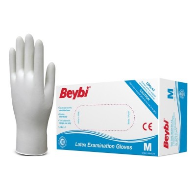 BEYBİ PUDRALI LATEX ELDİVEN 100 LÜ M MEDİUM ORTA BOY BEYBİ PUDRALI LATEX ELDİVEN 100 LÜ M MEDİUM ORTA BOY