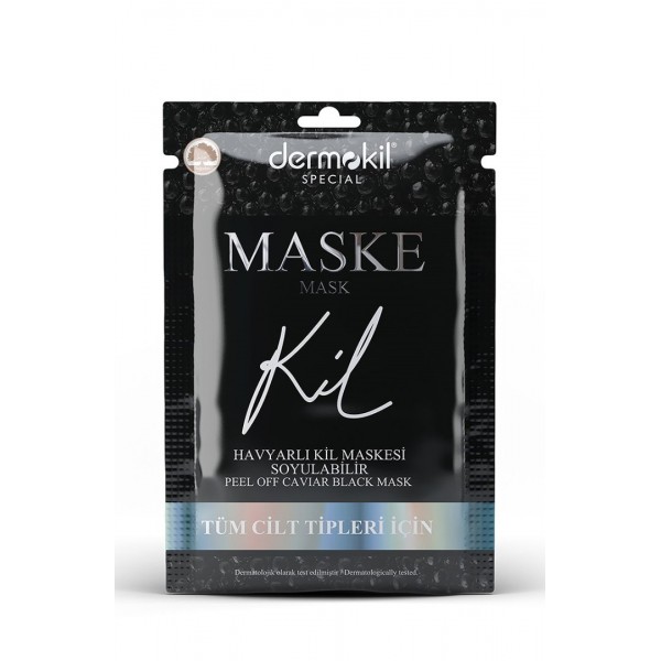 Dermokil Special Soyulabilir Havyarlı Siyah Kil Maskesi 15 ml Tüm ciltler İçin