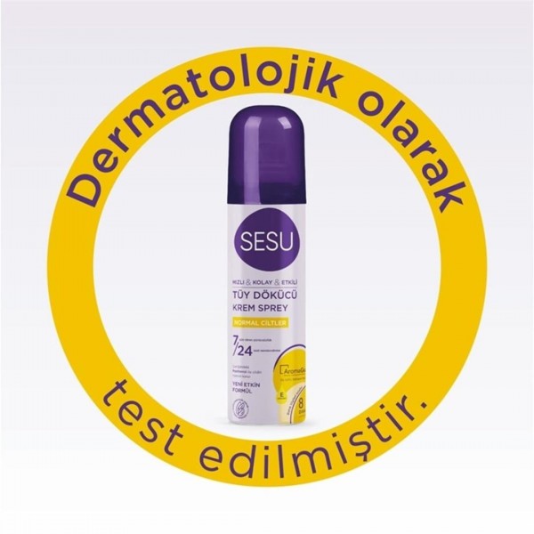 SESU TÜY DÖKÜCÜ KREM SPREY 150ML NORMAL CİLTLER 