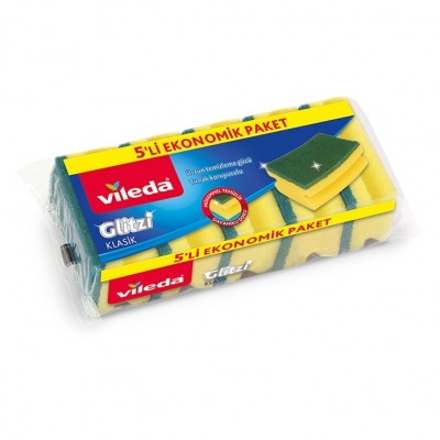 VİLEDA KLASİK YEŞİL SÜNGER OLUKLU  5 Lİ    VİLEDA KLASİK YEŞİL SÜNGER OLUKLU  5 Lİ
