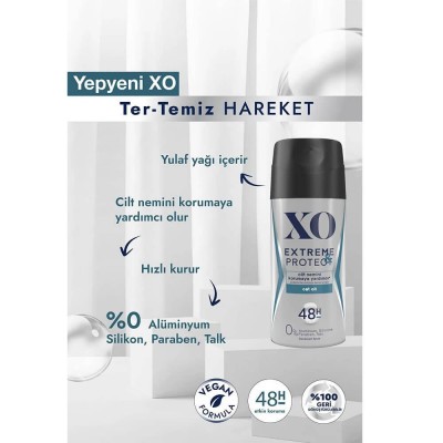 XO EXTREME PROTECT DEODORANT MEN 150ML XO EXTREME PROTECT DEODORANT MEN 150ML