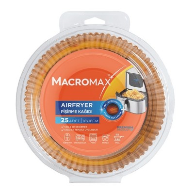 MACROMAX AIRFYER PİŞİRME KAĞIDI 20Lİ 16*16CM