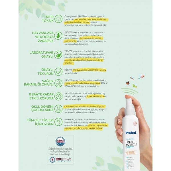 PROFED SİNEK KOVUCU SPREY 75ML PROFED SİNEK KOVUCU SPREY 75ML
