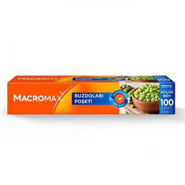 MACROMAX BUZDOLABI POŞET 100 LÜ KÜÇÜK BOY 20*30 CM MACROMAX BUZDOLABI POŞET 100 LÜ KÜÇÜK BOY 20*30 CM