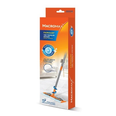MACROMAX FAMOUS YER TEMİZLİK SİSTEMİ ISLAK KURU PRATİK KULLANIM