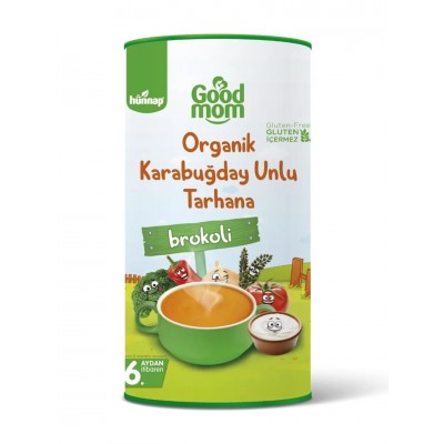 HÜNNAP GOOD MOM ORGANİK KARABUĞDAY UNLU TARHANA BROKOLİ 200GR 6 .AYDAN İTİBAREN HÜNNAP GOOD MOM ORGANİK KARABUĞDAY UNLU TARHANA BROKOLİ 200GR 6 .AYDAN İTİBAREN