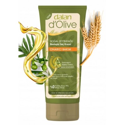 DALAN D'OLİVE DOĞAL Z.YAĞLI BESLEYİCİ SAÇ KREMİ ONARICI BAKIM 200ML