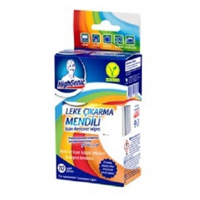 Highgenic Leke Çıkarma Mendili 10LU  Highgenic Leke Çıkarma Mendili 10LU