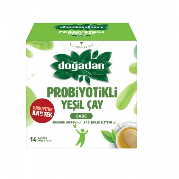 DOĞADAN PROBİYOTİKLİ YEŞİL ÇAY AÇAİ&ANANASLI 14 LÜ SÜZEN POŞET 23,8GR