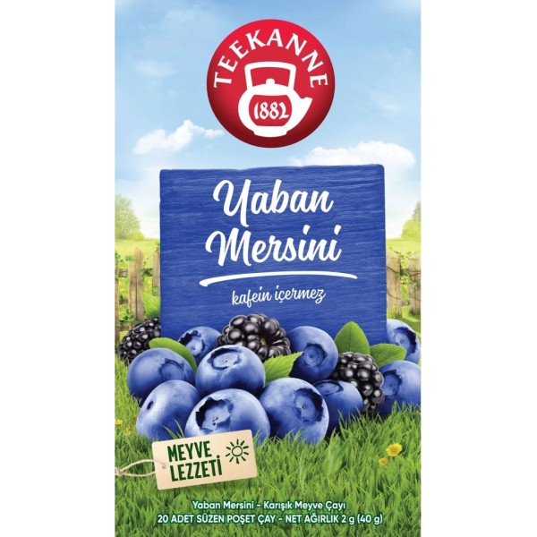 TEEKANNE KARIŞIK MEYVE ÇAYI YABAN MERSİNİ 20Lİ SÜZEN POŞET 2*20G:40GR